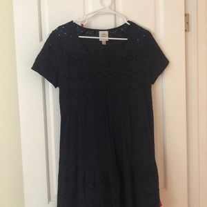 navy blue dress, comes with under slip. UNWORN.